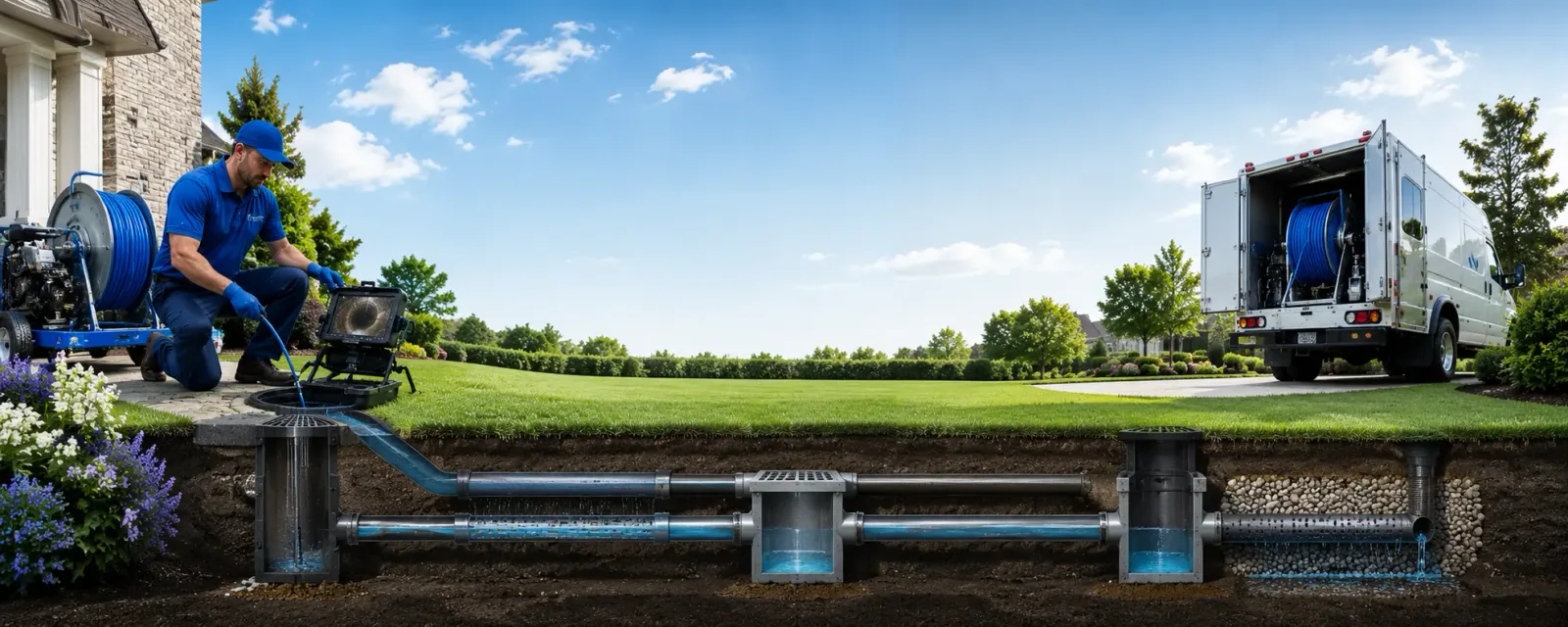 Outdoor drain cleaning information for Falmouth, KY